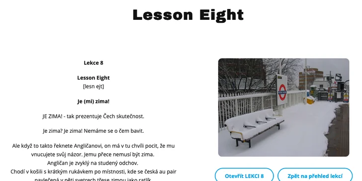 Online kurzy AJ pro začátečníky: 24 lekcí zaměřených na praktická témata