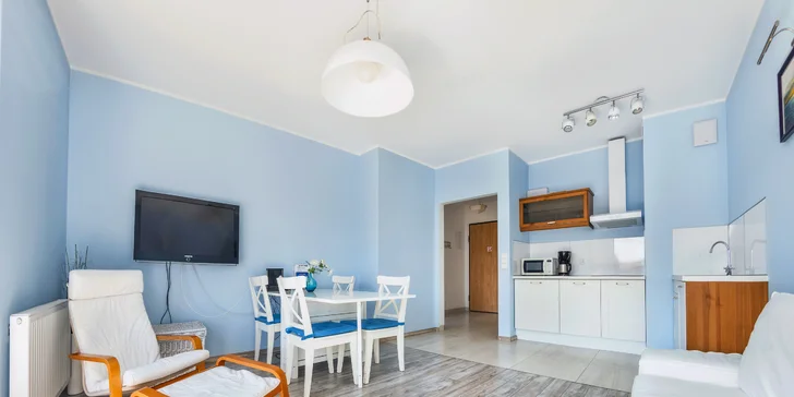 Vyrazte na dovolenou do Polska: moderní apartmány s balkonem blízko písečné pláže