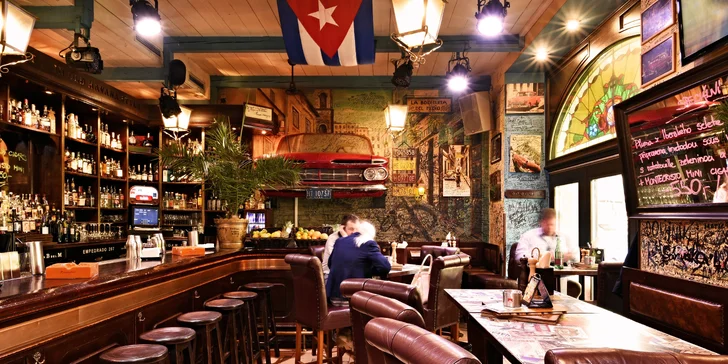 6chodové menu v La Bodeguita: chobotnice, tuňák, panenka i víno či koktejly