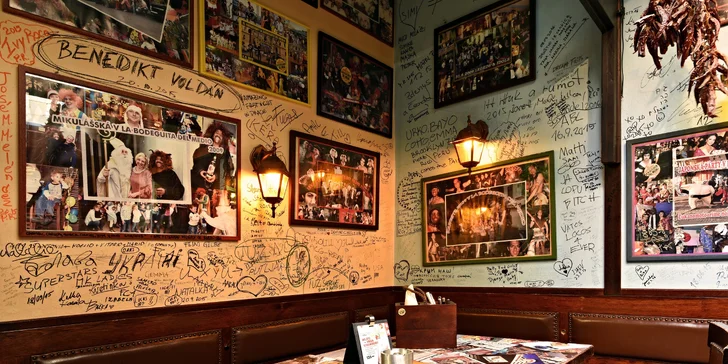 6chodové menu v La Bodeguita: chobotnice, tuňák, panenka i víno či koktejly