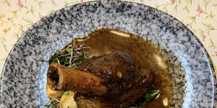 Menu o 3 či 4 chodech i s lahví vína, degustací destilátů či privátním wellness