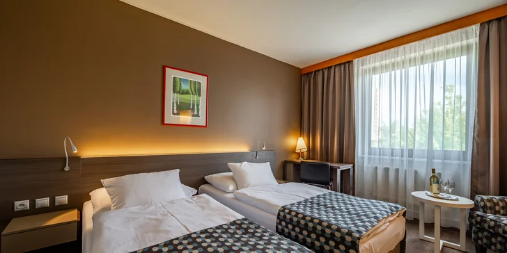 4* hotel Expo v Praze: moderní pokoj na úrovni a velkolepá snídaně, jedna kouzelná noc i celý týden
