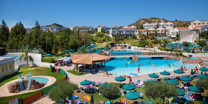 Dovolená na Rhodosu vč. letenky: 4* resort s aquaparkem a all inclusive, 1000 m od pláže