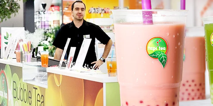 2 velké ovocné či koktejlové čaje „Bubble“ Tapi Tea