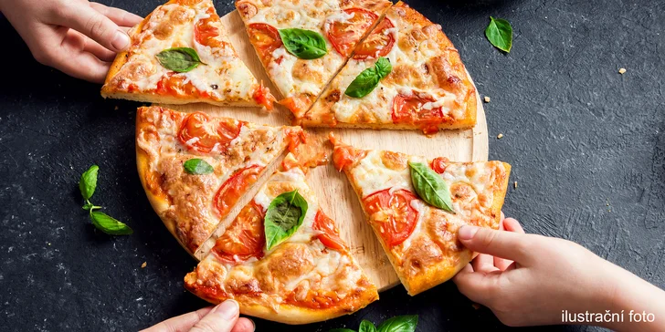 Pizza i nápoj podle výběru na místě i s odnosem s sebou pro jednoho i dva