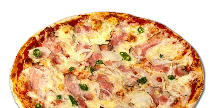 Pizza či dvě na odnos s sebou z centra Uherského Hradiště: ⌀ 32 cm, 20 různých druhů