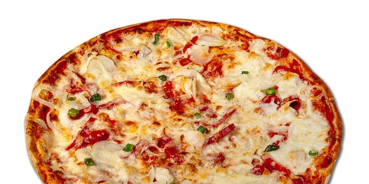 Pizza či dvě na odnos s sebou z centra Uherského Hradiště: ⌀ 32 cm, 20 různých druhů