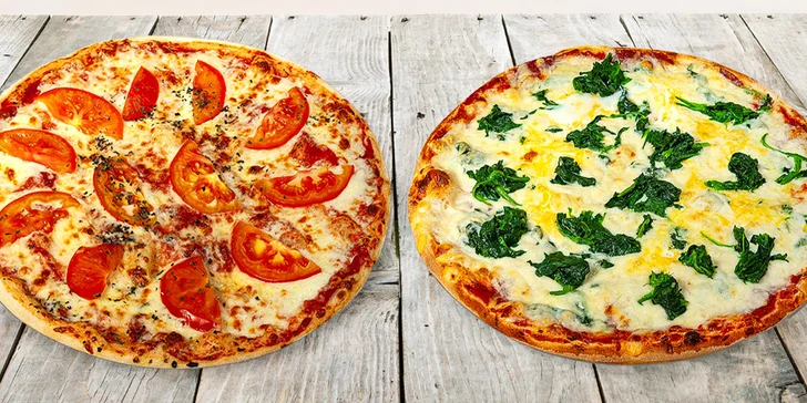 Pizza či dvě na odnos s sebou z centra Uherského Hradiště: ⌀ 32 cm, 20 různých druhů