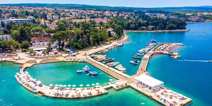 Dovolená na chorvatském ostrově Krk: 4* hotel u pláže s polopenzí a nápoji