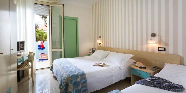 Dovolená v italském Rimini: 3* hotel se snídaní, blízko centra a 350 m od pláže