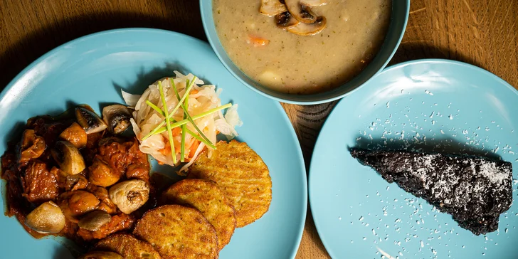 Zdravé a chutné: menu pro 1 nebo 2 osoby ve veganské, bezlepkové a raw restauraci v centru Brna