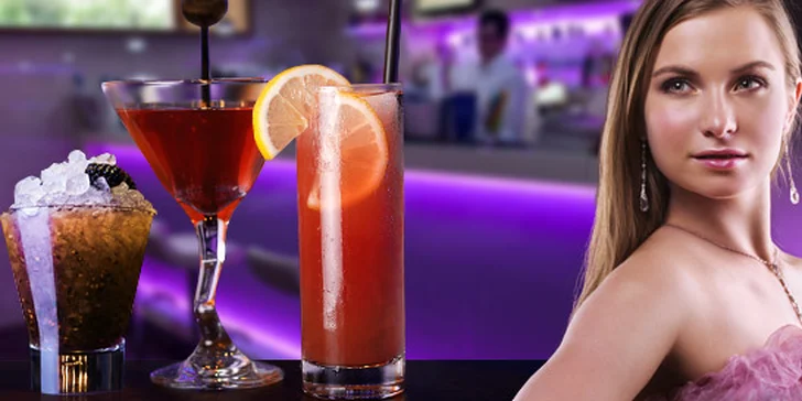 89 Kč za DVA míchané koktejly dle výběru. Novinka OakHeart s vanilkou, Rose Cosmo s chutí brusinky i oblíbená klasika Sex on the beach.