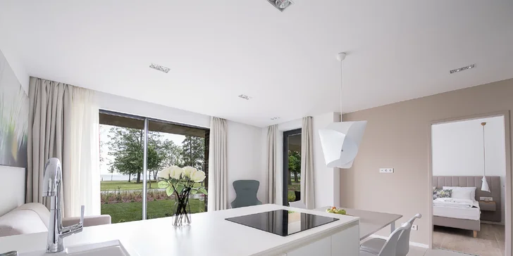 Pohoda na břehu Balatonu: moderní apartmán až pro 6 osob a snídaně
