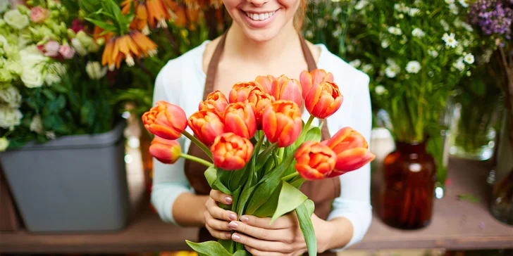 Kytice pro radost: 10–25 tulipánů s přízdobou, osobní vyzvednutí v Ostravě