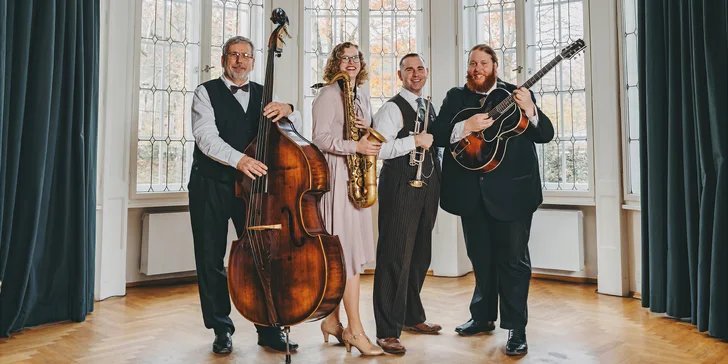 Na 65 min. se ponoříte do rytmů mistrovského kvarteta muzikantů Swing Melody. 
