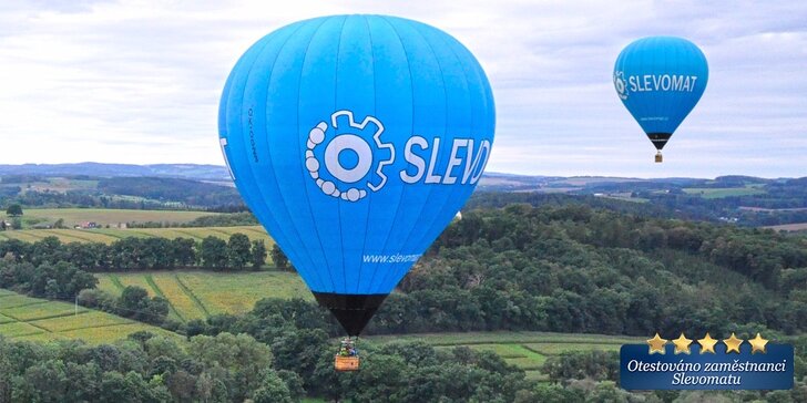 Nebeský zážitek: let horkovzdušným balónem a v malé skupince