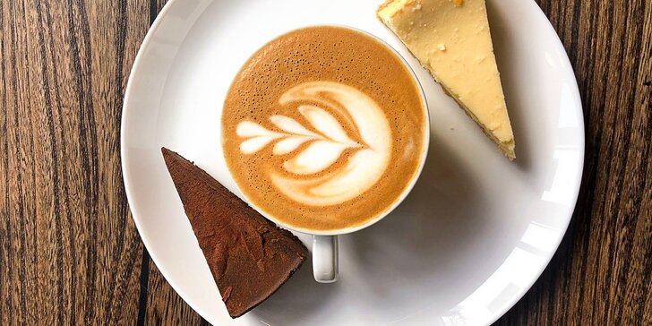 Káva s dortem kousek od Edenu: latte, americano, cappucino a víc, cheesecake i jablečný pie