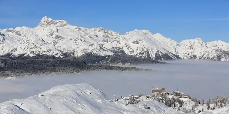 Pobyt ve slovinských Alpách u jezera Bohinj: bazén, strava a lyžování