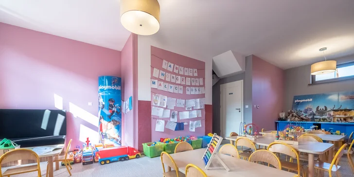 Pobyt v podhůří polských Krkonoš pro pár i rodinu: neomezený wellness, zábavní centrum a jídlo