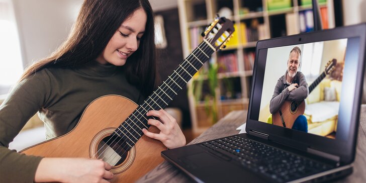 Kurz hraní na kytaru: 4 nebo 8 hodinových lekcí online i prezenčně
