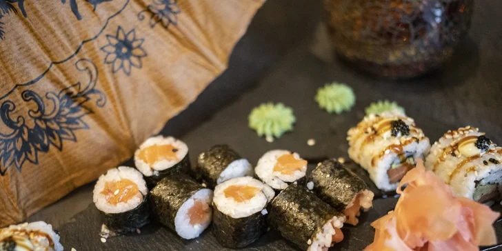 Sushi sety v novém sushi baru Hikari: 24, 26, 28 či 40 ks lahodných rolek