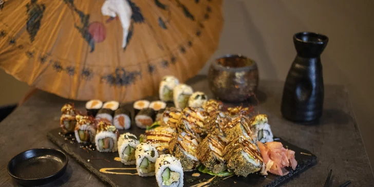 Sushi sety v novém sushi baru Hikari: 24, 26, 28 či 40 ks lahodných rolek