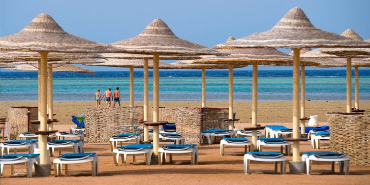 Hurghada v Egyptě: 4* resort u pláže, s bazény a all inclusive, letenka a česky hovořící delegát