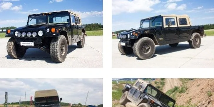 Jízdy s Hummerem na offroadové trati