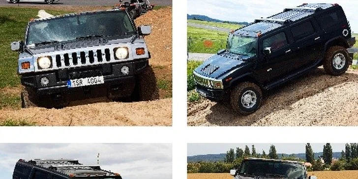 Jízdy s Hummerem na offroadové trati