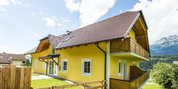 4 dny v rakouských Alpách: vybavené apartmány pro 4–5 os.