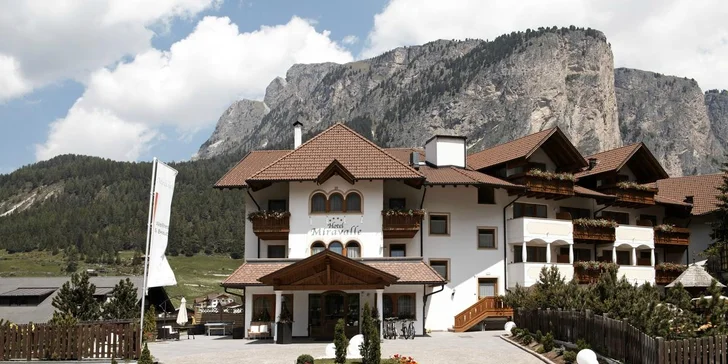 Léto v italských Dolomitech: 4* hotel ve Val Gardena s polopenzí