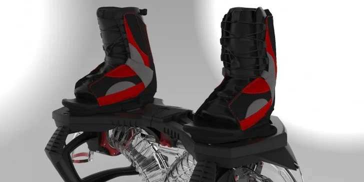 Tryskový let nad vodou: junior flyboard pro děti ve věku 12–15 let