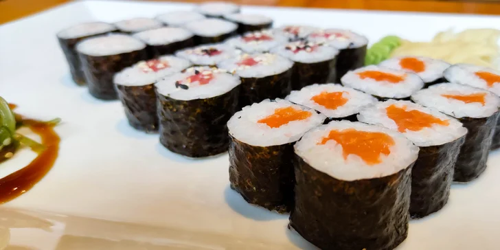 Sushi sety v centru Ostravy: 24 nebo 50 ks s rybami i vege