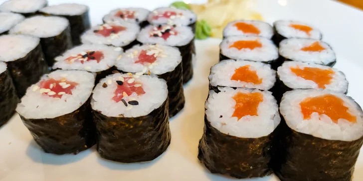 24 nebo 50 ks sushi pro milovníky ryb i vegetariány