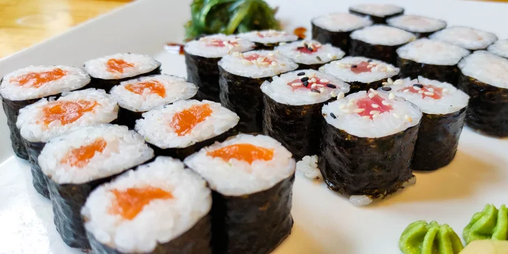 24 nebo 50 ks sushi pro milovníky ryb i vegetariány