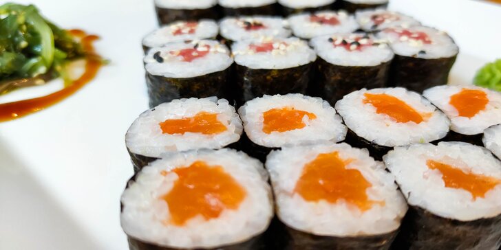 Sushi sety v centru Ostravy: 24 nebo 50 ks s rybami i vege