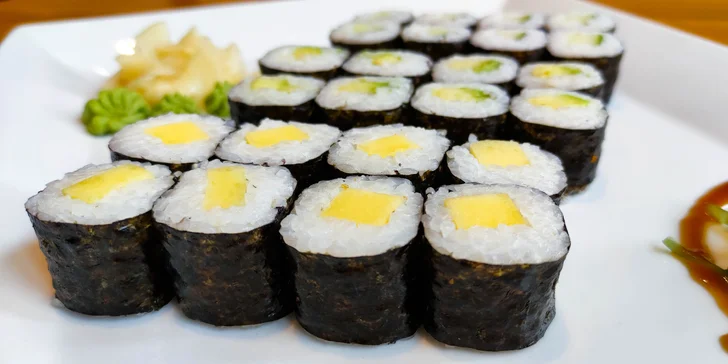 24 nebo 50 ks sushi pro milovníky ryb i vegetariány