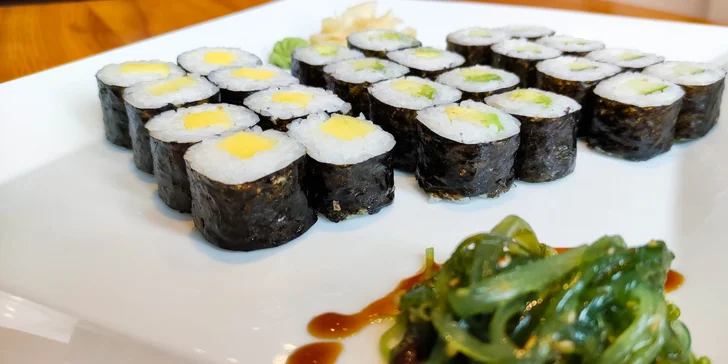 24 nebo 50 ks sushi pro milovníky ryb i vegetariány