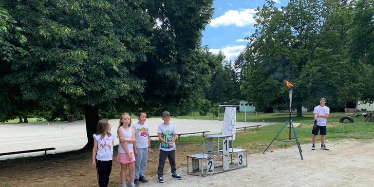 Letní tábor v Křižanově: 9 neob 12 nocí, ubytování, strava a spousta zábavy pro děti od 5 do 17 let