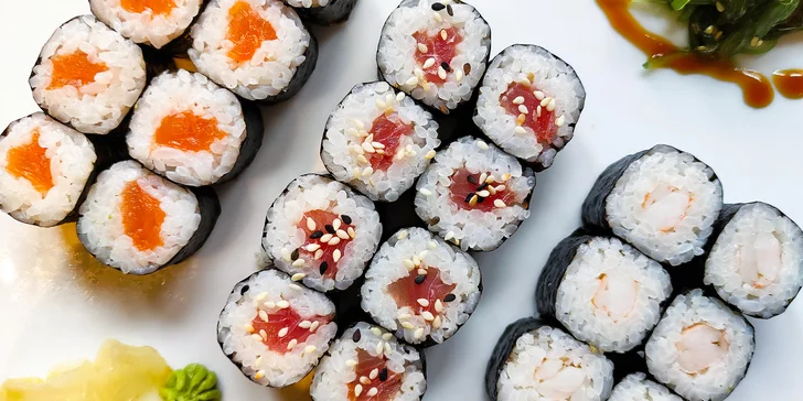 24 nebo 50 ks sushi pro milovníky ryb i vegetariány