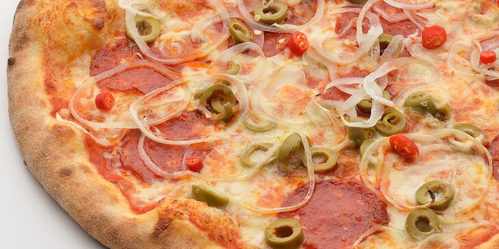 2 skvělé pizzy: výběr ze 23 druhů a rozvoz po vybraných lokalitách Brna zdarma