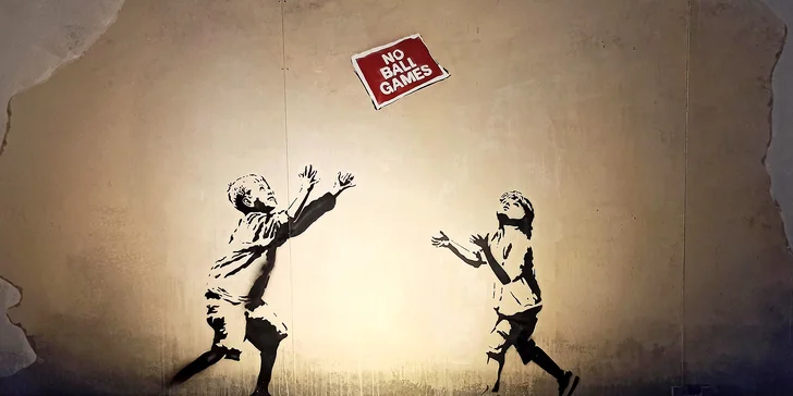 Vstupné na výstavu The World of Banksy pro děti i dospělé: více než 100 děl