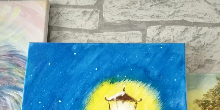 Online kurzy malování krok za krokem: lampa, úplněk, moře i kůň