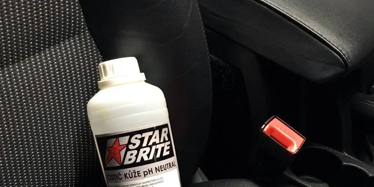 Auto jako nové: mytí karoserie zvnějšku i čištění interiéru včetně ošetření kožených sedaček