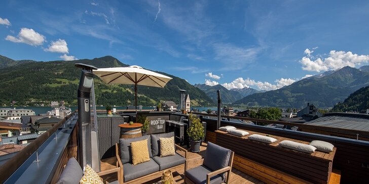 4* dovolená v rakouském Zell am See: hotel v centru města, střešní terasa a snídaně