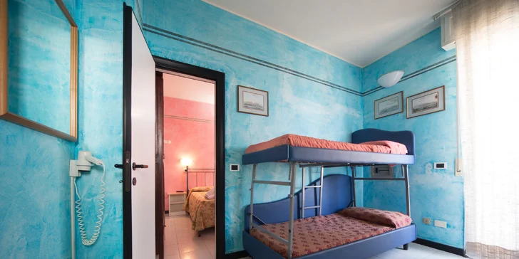 8denní dovolená v Rimini, polopenze a hotel přímo u písečné pláže
