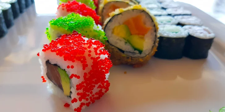 Skvělé sushi sety ve Vítkovicích: 46 a 67 ks s lososem, tuňákem i krevetou