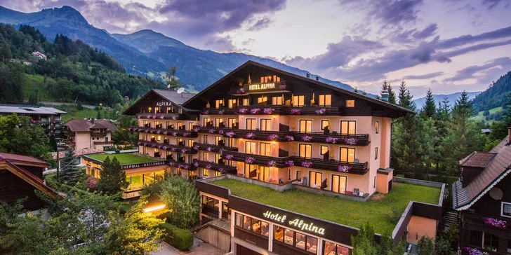 Aktivní dovolená v rakouských Alpách, údolí Gastein: 4* hotel s polopenzí a wellness, noc zdarma
