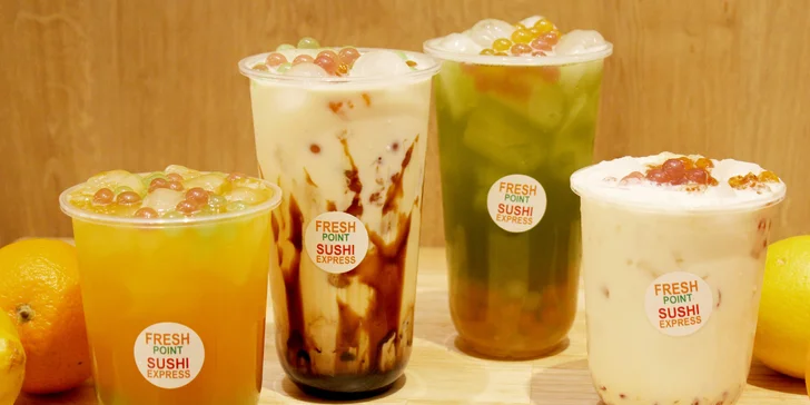 0,5l nebo 0,7l bubble tea dle výběru: ovocný či mléčný, s ledem i bez