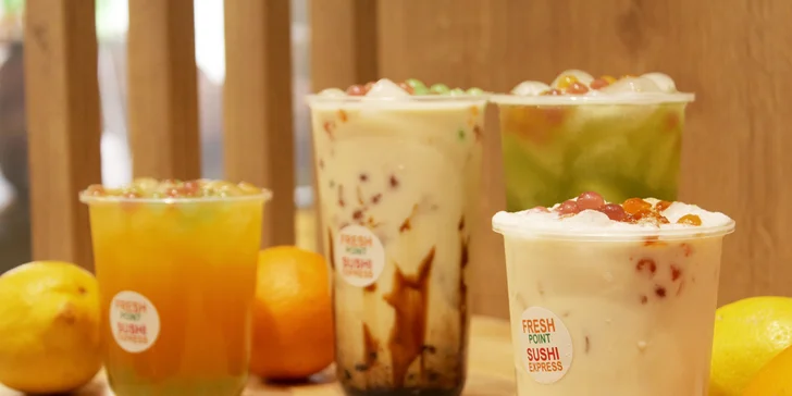0,5l nebo 0,7l bubble tea dle výběru: ovocný či mléčný, s ledem i bez